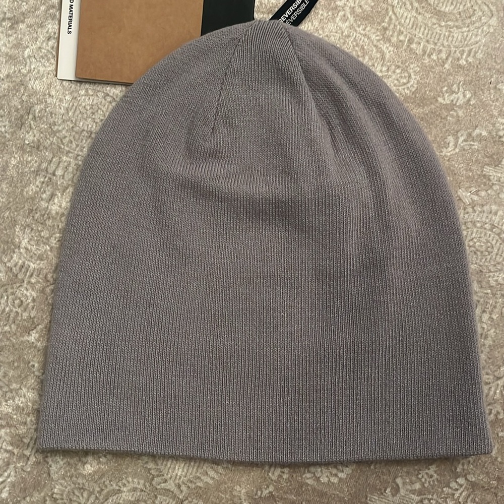 Brand New The North Face Gray & Black Reversible Highline Knit Beanie Winter Hat - Picture 4 of 11